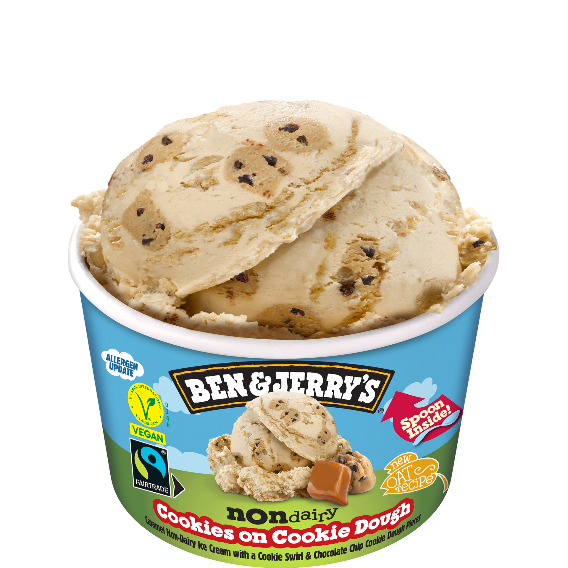 Cookies on Cookie Dough Non-Dairy Oat Mini copos