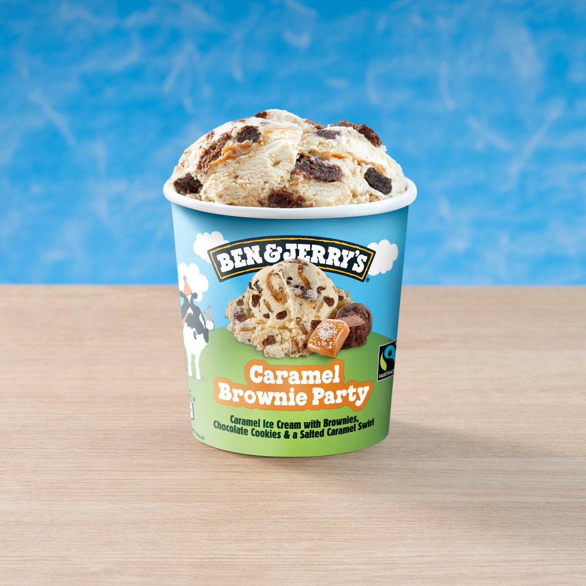 Caramel Brownie Party Ice Cream - Tub 3 / 4